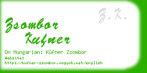 zsombor kufner business card